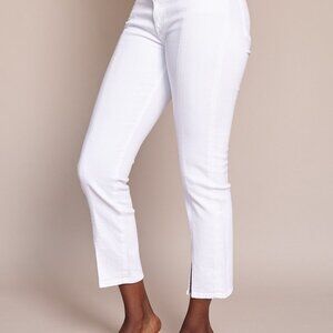 AG Jeans Isabelle Straight Crop Jean With Slit 27